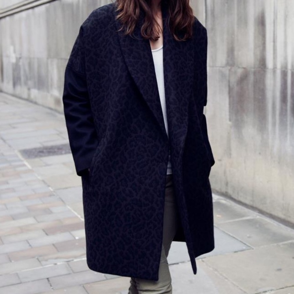 All Saints Leopard Klein Coat